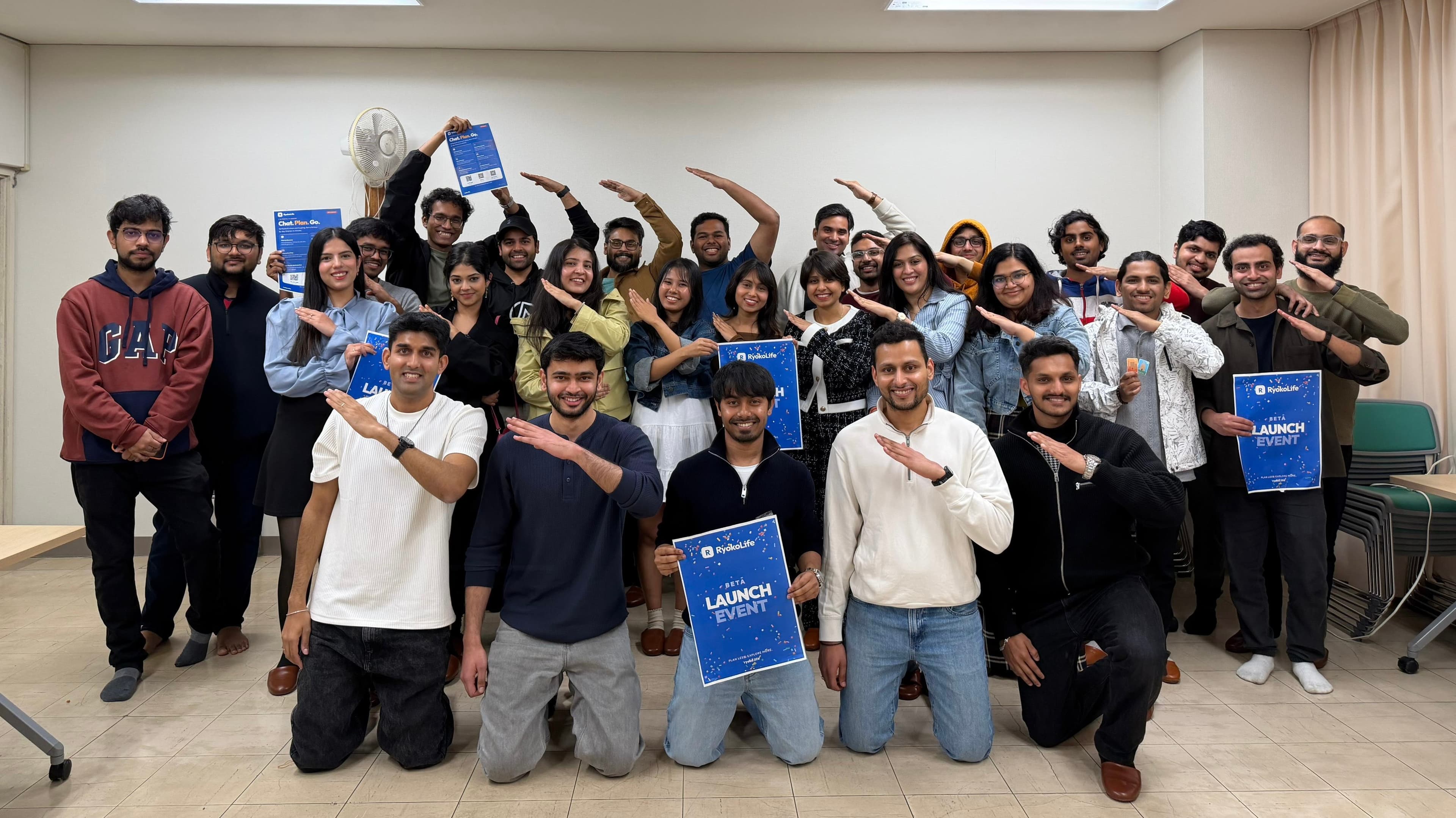 Attendees and the RyokoLife team at the beta launch event